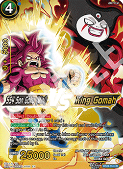 SS4 Son Goku (Mini) VS King Gomah - Prismatic Clash (Feature Rare) [BT28-144]