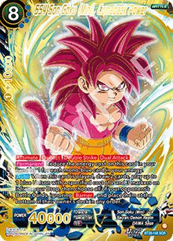 SS4 Son Goku (Mini), Comeback Power (V.1 - Secret Rare) - Prismatic Clash (Secret Rare) [BT28-148]