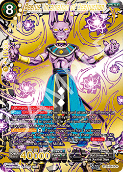 Beerus, Incarnation of Destruction - Prismatic Clash (Secret Rare) [BT28-150]