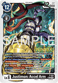 Justimon: Accel Arm (P-203) - Official Tournament Pack Events (Alternative Art) [OTPE-P-203]