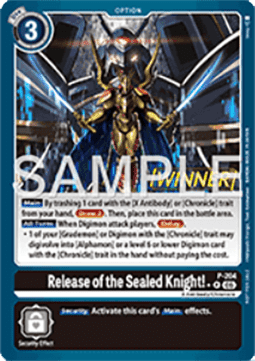Release of the Sealed Knight! (P-204) - Official Tournament Pack Events (Alternative Art) [OTPE-P-204]