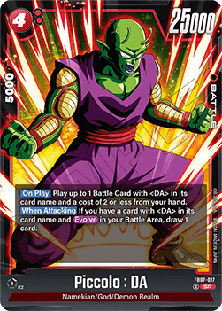Piccolo : DA (FB07-017)  (V.1 - Super Rare) - Wish for Shenron [Fusion World] (Super Rare) [FB07-017]