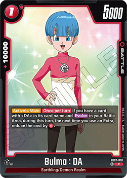 Bulma : DA (FB07-018) - Wish for Shenron [Fusion World] (Common) [FB07-018]