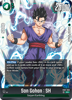 Son Gohan : SH (FB07-058)  (V.1 - Super Rare) - Wish for Shenron [Fusion World] (Super Rare) [FB07-058]