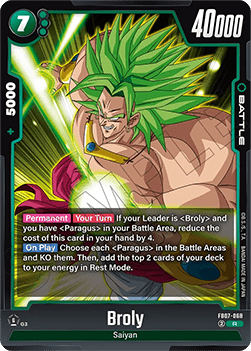 Broly (FB07-068) - Wish for Shenron [Fusion World] (Rare) [FB07-068]