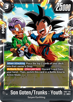 Son Goten/Trunks : Youth (FB07-105)  (V.1 - Super Rare) - Wish for Shenron [Fusion World] (Super Rare) [FB07-105]