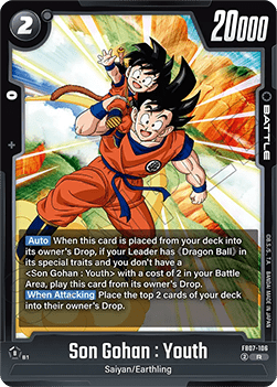 Son Gohan : Youth (FB07-106)  (V.1 - Rare) - Wish for Shenron [Fusion World] (Rare) [FB07-106]