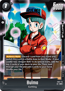 Bulma (FB07-114)  (V.1 - Super Rare) - Wish for Shenron [Fusion World] (Super Rare) [FB07-114]