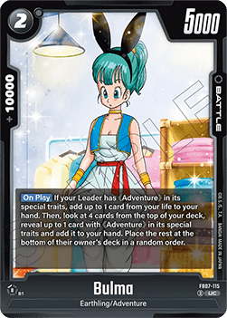 Bulma (FB07-115) - Wish for Shenron [Fusion World] (Uncommon) [FB07-115]