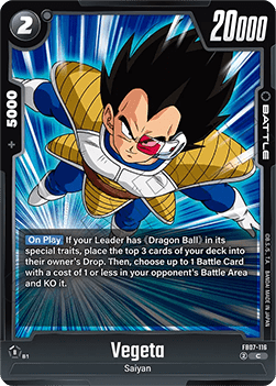 Vegeta (FB07-116) - Wish for Shenron [Fusion World] (Common) [FB07-116]