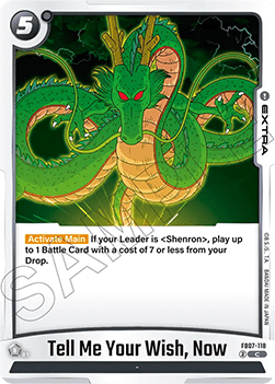 Tell Me Your Wish, Now (FB07-118) - Wish for Shenron [Fusion World] (Common) [FB07-117]
