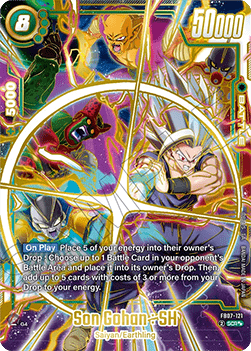 Son Gohan : SH (FB07-121)  (V.3 - God Rare) - Wish for Shenron [Fusion World] (God Rare) [FB07-121]