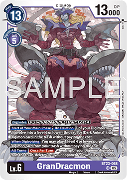 GranDracmon (BT23-068) (V.1) - Hackers' Slumber (Super Rare) [BT-23-068]