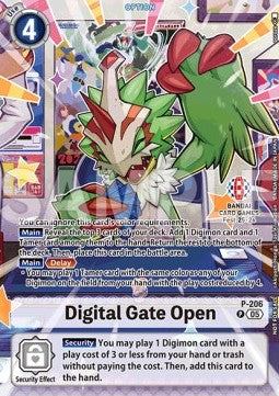 Digital Gate Open (P-206) (V.2) - Promos (Alternative Art) [P-206]