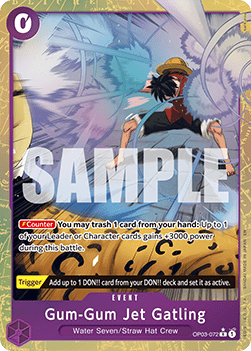 Gum-Gum Jet Gatling (OP03-072) (V.2) - The Best Vol.2 (Alternate Art) [PRB02-OP03-072]