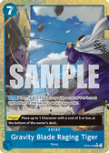 Gravity Blade Raging Tiger (OP06-058) (V.2) - The Best Vol.2 (Alternate Art) [PRB02-OP06-058]