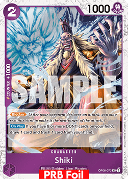 Shiki (OP06-073) (V.2) - The Best Vol.2 (Uncommon) [PRB02-OP06-073]
