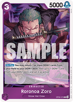 Roronoa Zoro (OP09-076) (V.1) - The Best Vol.2 (Rare) [PRB02-OP09-076]