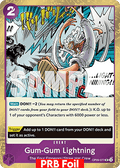 Gum-Gum Lightning (OP09-077) (V.2) - The Best Vol.2 (Uncommon) [PRB02-OP09-077]
