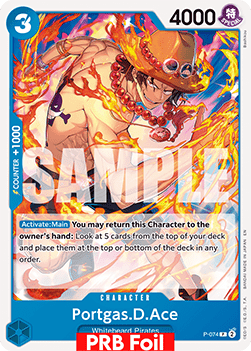 Portgas.D.Ace (P-074) (V.2) - The Best Vol.2 (Promo) [PRB02-P-074]