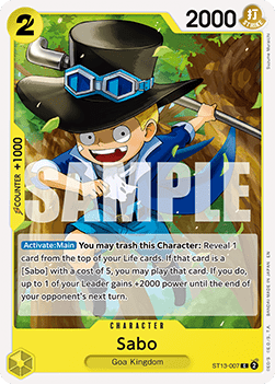 Sabo (ST13-007) (V.1) - The Best Vol.2 (Common) [PRB02-ST13-007]