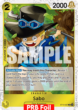 Sabo (ST13-007) (V.2) - The Best Vol.2 (Common) [PRB02-ST13-007]