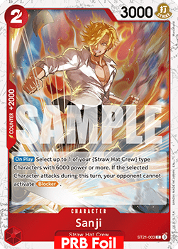 Sanji (ST21-003) (V.2) - The Best Vol.2 (Common) [PRB02-ST21-003]