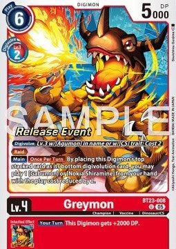 Greymon (BT23-008) - Promos: Hackers' Slumber (Alternative Art) [BT-23P-BT23-008]
