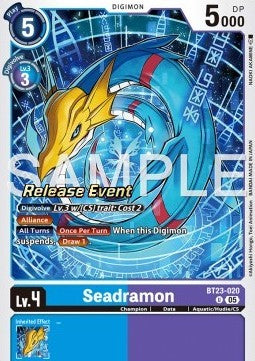 Seadramon (BT23-020) - Promos: Hackers' Slumber (Alternative Art) [BT-23P-BT23-020]