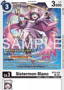 Sistermon Blanc (BT23-076) - Promos: Hackers' Slumber (Alternative Art) [BT-23P-BT23-076]