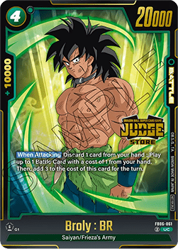 Broly : BR (FB06-061)  (V.2 - Rare) - Judge Promos [Fusion World] (Rare) [JPFW-FB06-061]