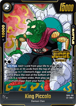 King Piccolo (FB06-108)  (V.1 - Rare) - Judge Promos [Fusion World] (Rare) [JPFW-FB06-108]