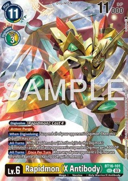 Rapidmon (X Antibody) (BT16-101) - Premium Bandai Products (Alternative Art) [PB-XX-BT16-101]