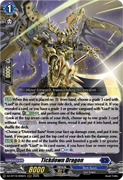 Tickdown Dragon  (V.1 - Triple Rare) - Dragonsoul Resonance (Triple Rare) [DZ-BT10-006]