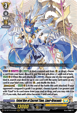 Fated One of Sacred Time, Liael=Draconis  (V.1 - Triple Rare) - Dragonsoul Resonance (Triple Rare) [DZ-BT10-010]