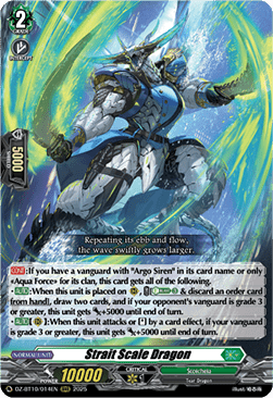 Strait Scale Dragon  (V.1 - Triple Rare) - Dragonsoul Resonance (Triple Rare) [DZ-BT10-014]
