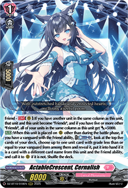ActableCrescent, Cernalish  (V.1 - Triple Rare) - Dragonsoul Resonance (Triple Rare) [DZ-BT10-018]