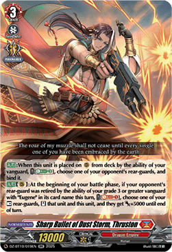 Sharp Bullet of Dust Storm, Thruston  (V.1 - Double Rare) - Dragonsoul Resonance (Double Rare) [DZ-BT10-019]