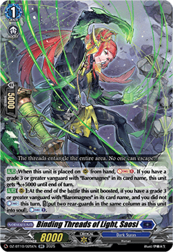 Binding Threads of Light, Saosi  (V.1 - Double Rare) - Dragonsoul Resonance (Double Rare) [DZ-BT10-025]