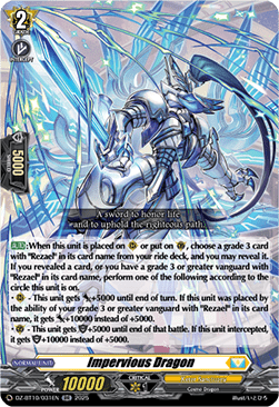 Impervious Dragon  (V.1 - Double Rare) - Dragonsoul Resonance (Double Rare) [DZ-BT10-031]