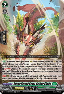 Sylvan Horned Beast, Cathair Cheile  (V.1 - Double Rare) - Dragonsoul Resonance (Double Rare) [DZ-BT10-036]