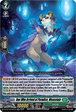 One Who Arrived at Paradise, Weaselain  (V.1 - Double Rare) - Dragonsoul Resonance (Double Rare) [DZ-BT10-037]