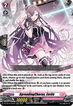 SpreadingChorus, Eerlis  (V.1 - Double Rare) - Dragonsoul Resonance (Double Rare) [DZ-BT10-040]