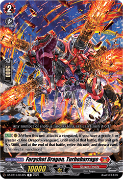 Furyshot Dragon, Turbobarrage  (V.1 - Rare) - Dragonsoul Resonance (Rare) [DZ-BT10-044]