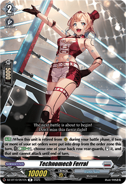 Technomech Ferral  (V.1 - Rare) - Dragonsoul Resonance (Rare) [DZ-BT10-051]