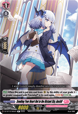 Sending Your Heart Out to the Distant Sky, Ansitif  (V.1 - Rare) - Dragonsoul Resonance (Rare) [DZ-BT10-065]