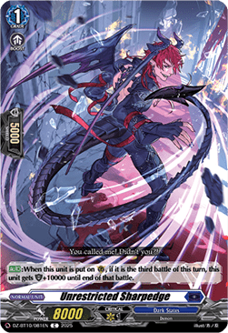 Unrestricted Sharpedge - Dragonsoul Resonance (Common) [DZ-BT10-081]