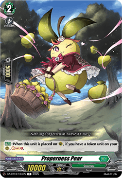 Properness Pear - Dragonsoul Resonance (Common) [DZ-BT10-104]