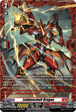 Leidenschaft Dragon  (V.2 - Frame Rare) - Dragonsoul Resonance (Frame Rare) [DZ-BT10-FR02]