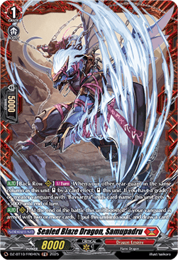 Sealed Blaze Dragon, Samupadru  (V.2 - Frame Rare) - Dragonsoul Resonance (Frame Rare) [DZ-BT10-FR04]